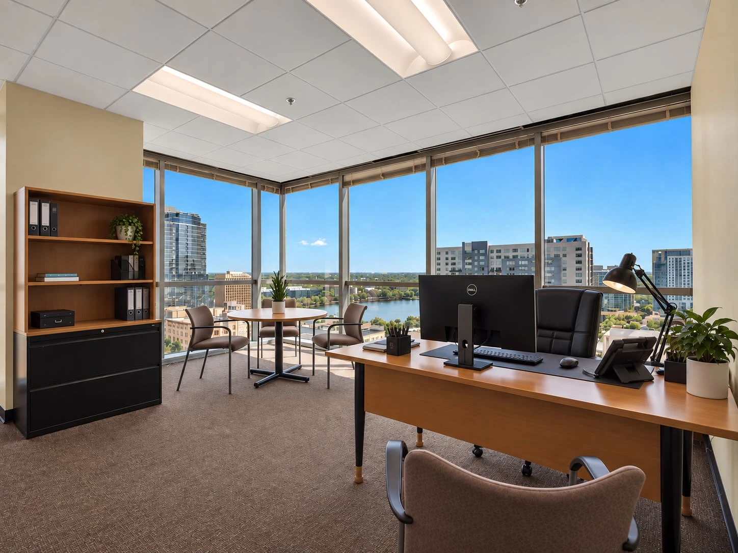 Gold Star Maintenance Orlando office overlooking downtown